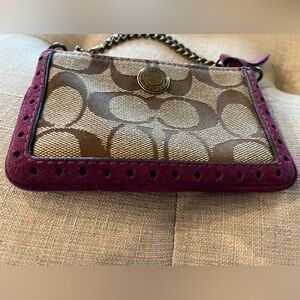 Vintage Coach coin/card wristlet